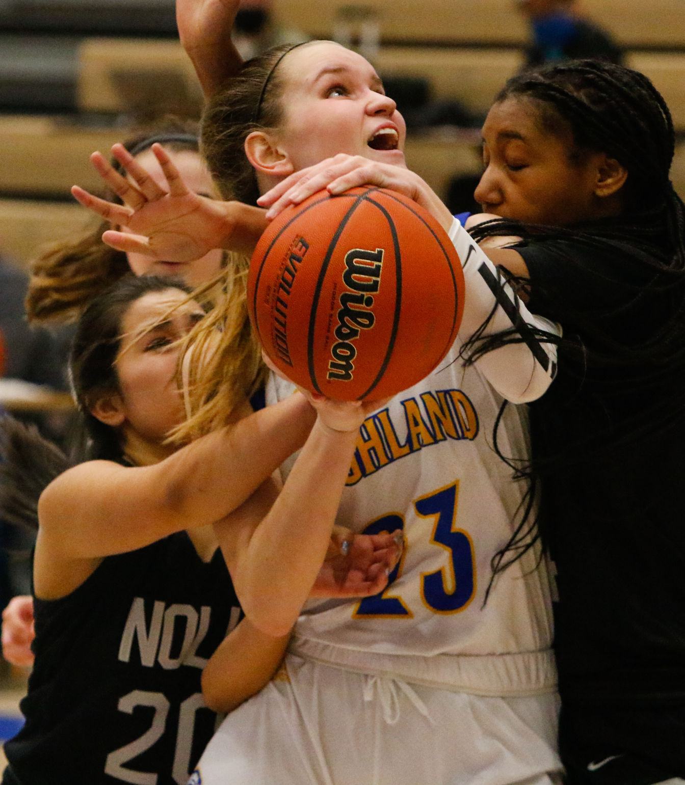 Bishop Noll at Highland girls basketball